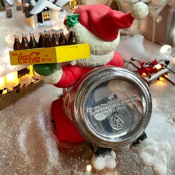 NIB Retired Dashing Through The Snow Coca Cola Christmas Ornament Sled 1995 Vtg. - Picture 5 of 7